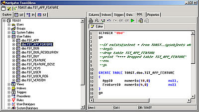 SQL Toast Screenshot